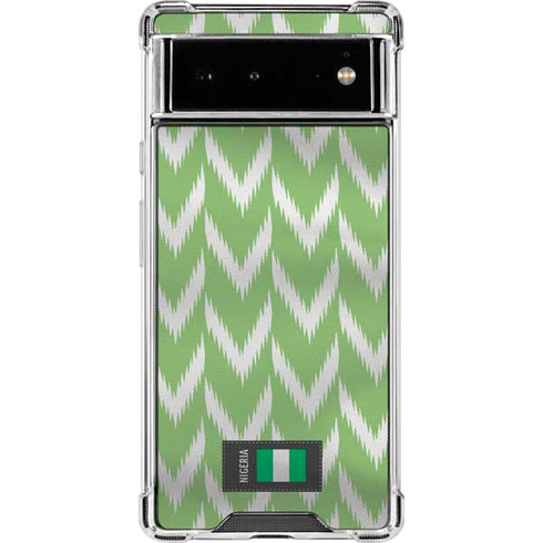 Nigeria Soccer Flag Google Pixel 6 Clear Case